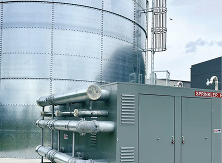 Fire Pump Enclosure Installation, Commercial Building