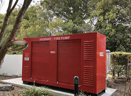 Fire Pump Enclosure Installation, Commercial Building