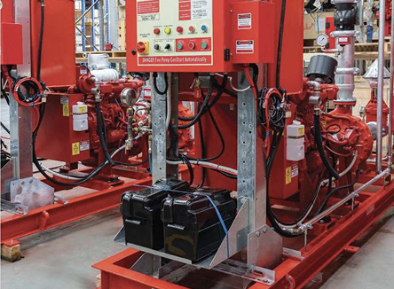 Fire Pump Enclosure Installation, Commercial Building