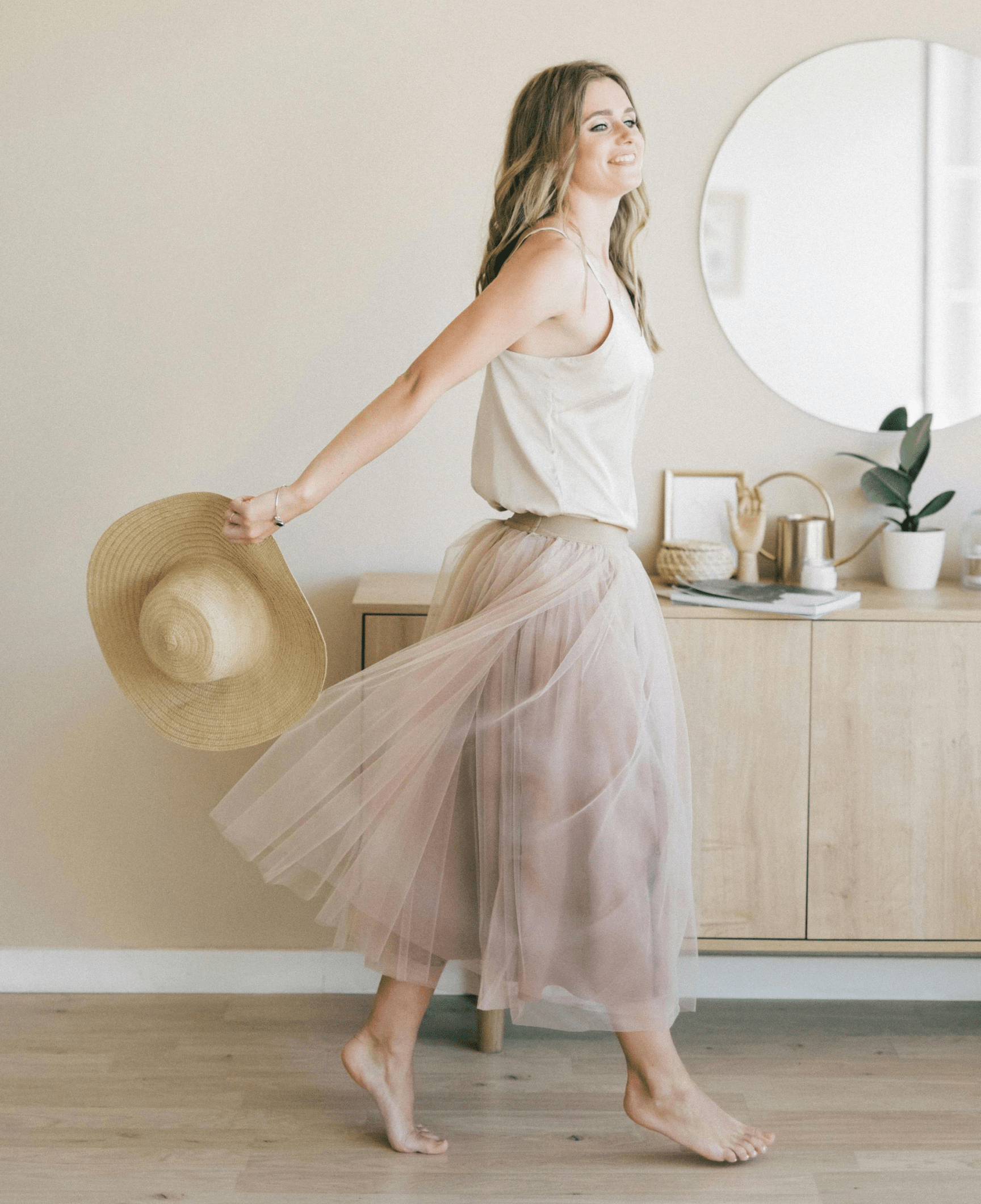 p1 Tulle Skirt & Satin Cami